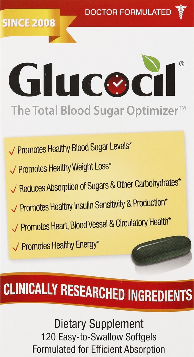 slide 13 of 13, Glucocil Blood Sugar Optimizer 120 ea, 120 ct