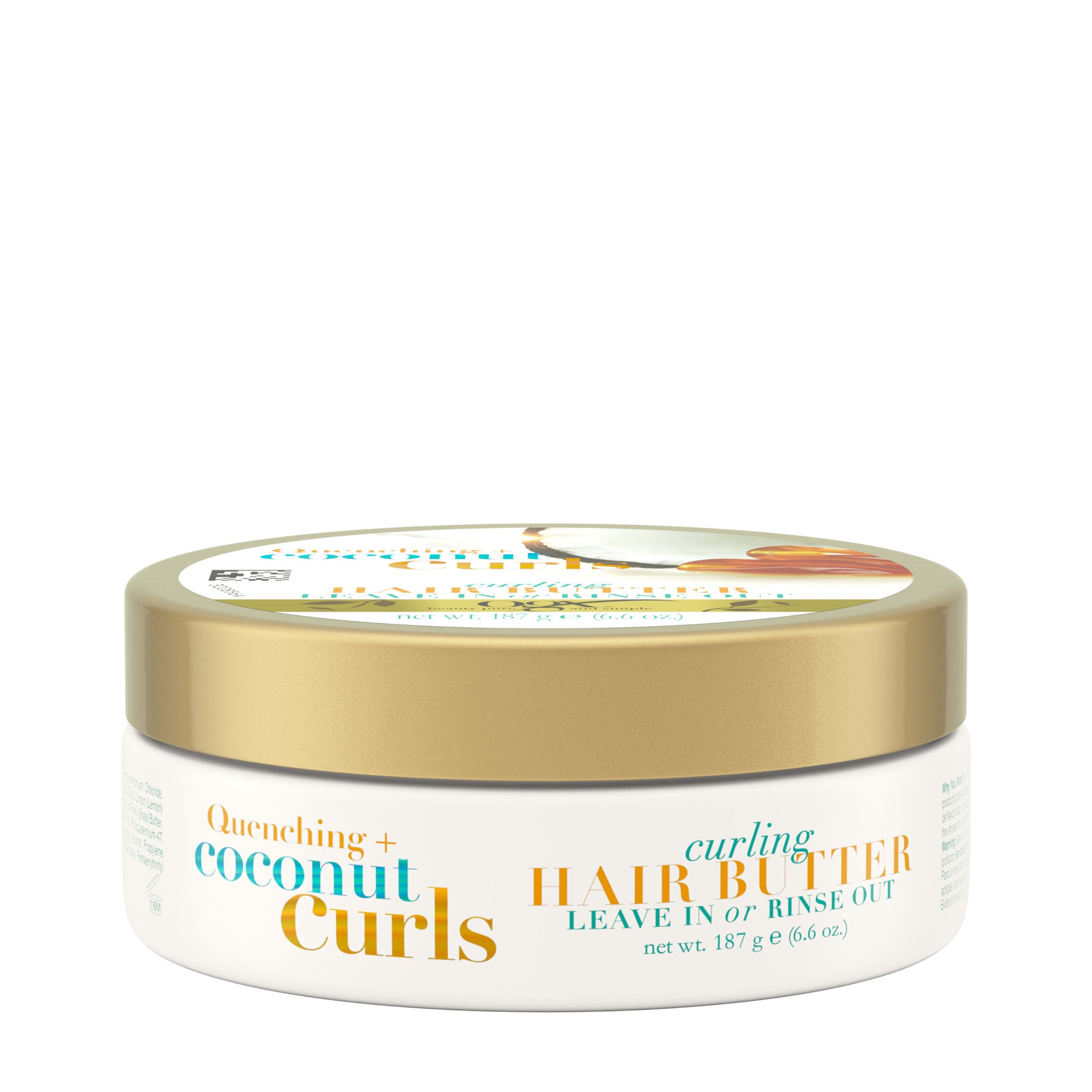 slide 1 of 9, OGX Quenching + Coconut Curls Deep Moisture Hair Butter, 6.6 oz