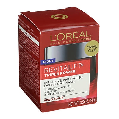 slide 1 of 1, L'Oréal Revitalift Triple Power Overnight Mask, 0.5 oz