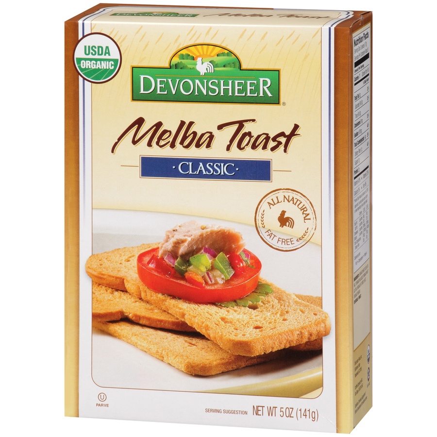 slide 3 of 3, Devonsheer Toast Melba Classic Organic, 5 oz