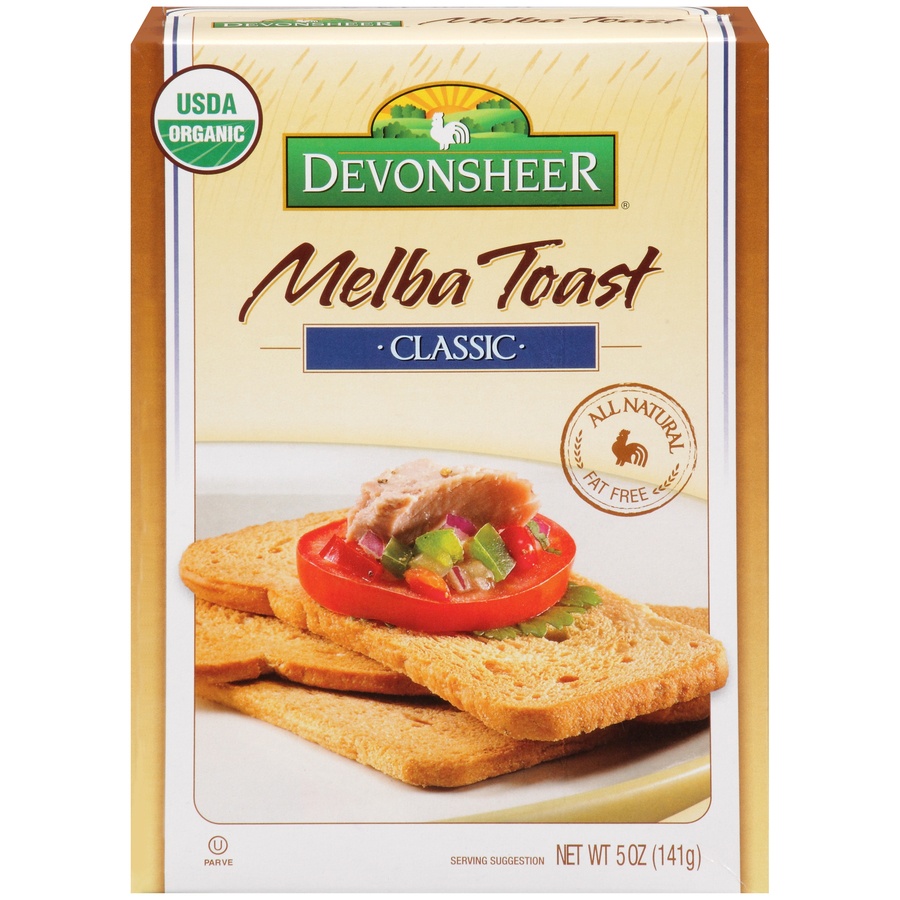 slide 1 of 3, Devonsheer Toast Melba Classic Organic, 5 oz