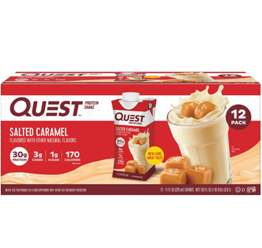 slide 1 of 1, Quest Nutrition Ready To Drink Protein Shake, Salted Caramel 12Pk, 11 fl oz