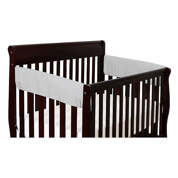 slide 1 of 1, The Peanutshell Solid Short Crib Rail Guard - Grey, 1 ct