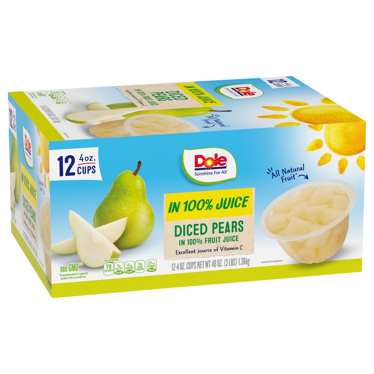 slide 2 of 11, Dole Diced Pears, 12 ct