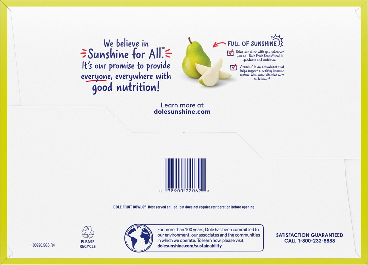 slide 8 of 11, Dole Diced Pears, 12 ct