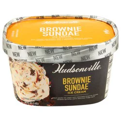 Hudsonville Brownie Sundae Ice Cream 48 fl oz