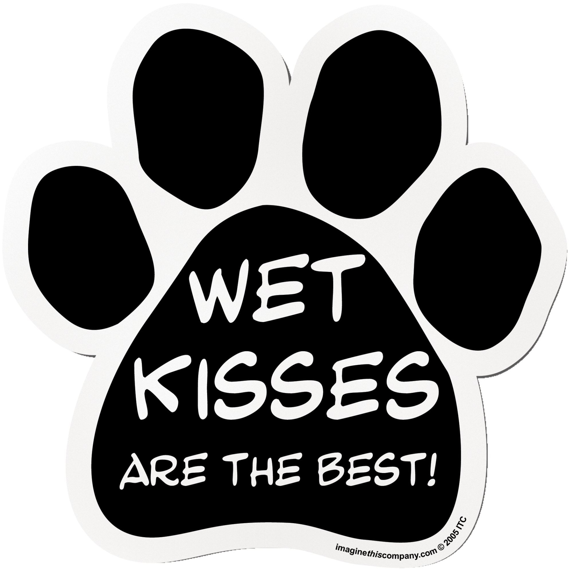 slide 1 of 1, Imagine This Magnet Wet Kisses for Dogs, SM