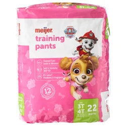 Meijer Training Pants Jumbo, Girl 3t/4t, 22 Ct