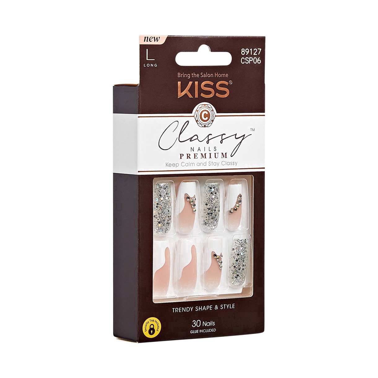 slide 31 of 81, Kiss Classy Nails Long Stay Modsh, 30 ct