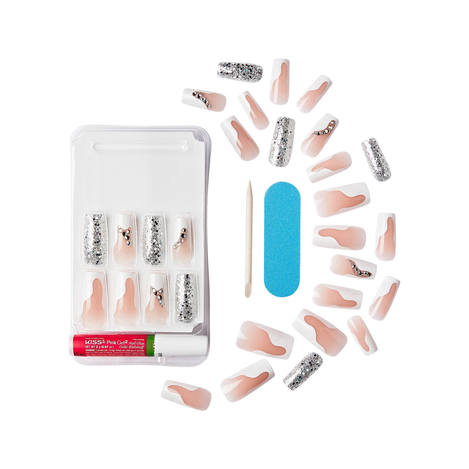 slide 3 of 81, Kiss Classy Nails Long Stay Modsh, 30 ct