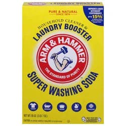 ARM & HAMMER Super Washing Soda Household Cleaner & Laundry Booster 55 oz
