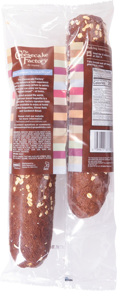 slide 2 of 9, The Cheesecake Factory Brown Bread Wheat Mini Baguettes 2 ea, 2 ct