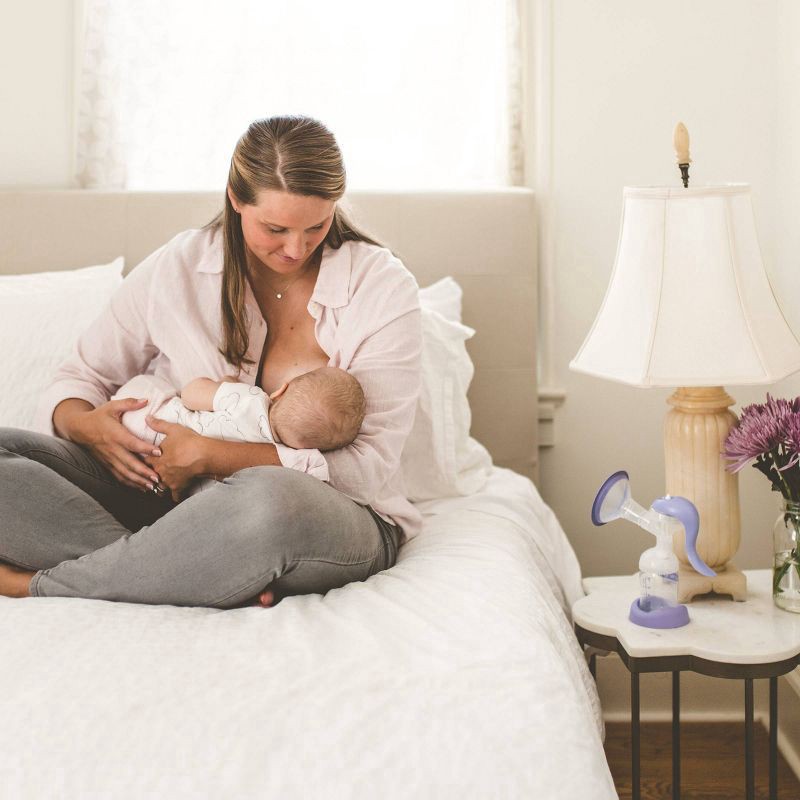 slide 4 of 10, Lansinoh Manual Breast Pump, 1 ct