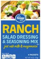 slide 1 of 4, Kroger Ranch Salad Dressing & Seasoning Mix, 4 ct; 4 oz