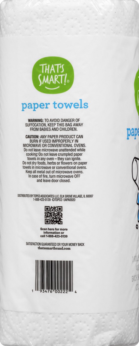 slide 8 of 8, That's Smart! 2-Ply Paper Towels 1 1 ea Bag, 1 ct