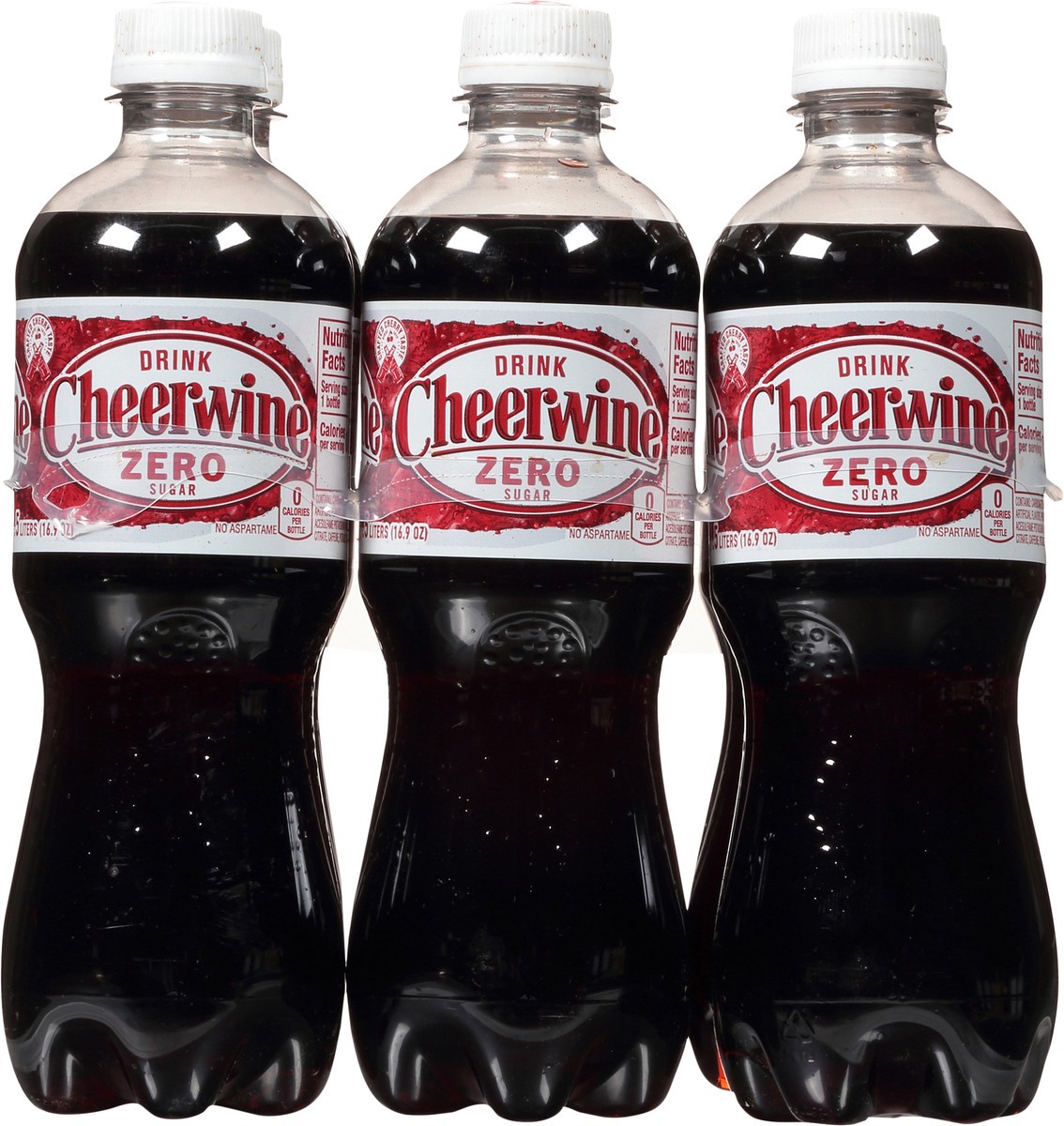 slide 1 of 9, Cheerwine Zero Sugar Drink Soda - 6 ct, 6 ct