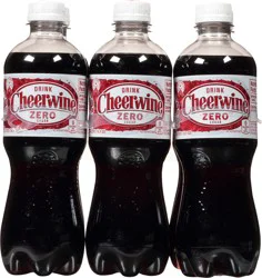 Cheerwine Zero Sugar Drink Soda - 6 ct