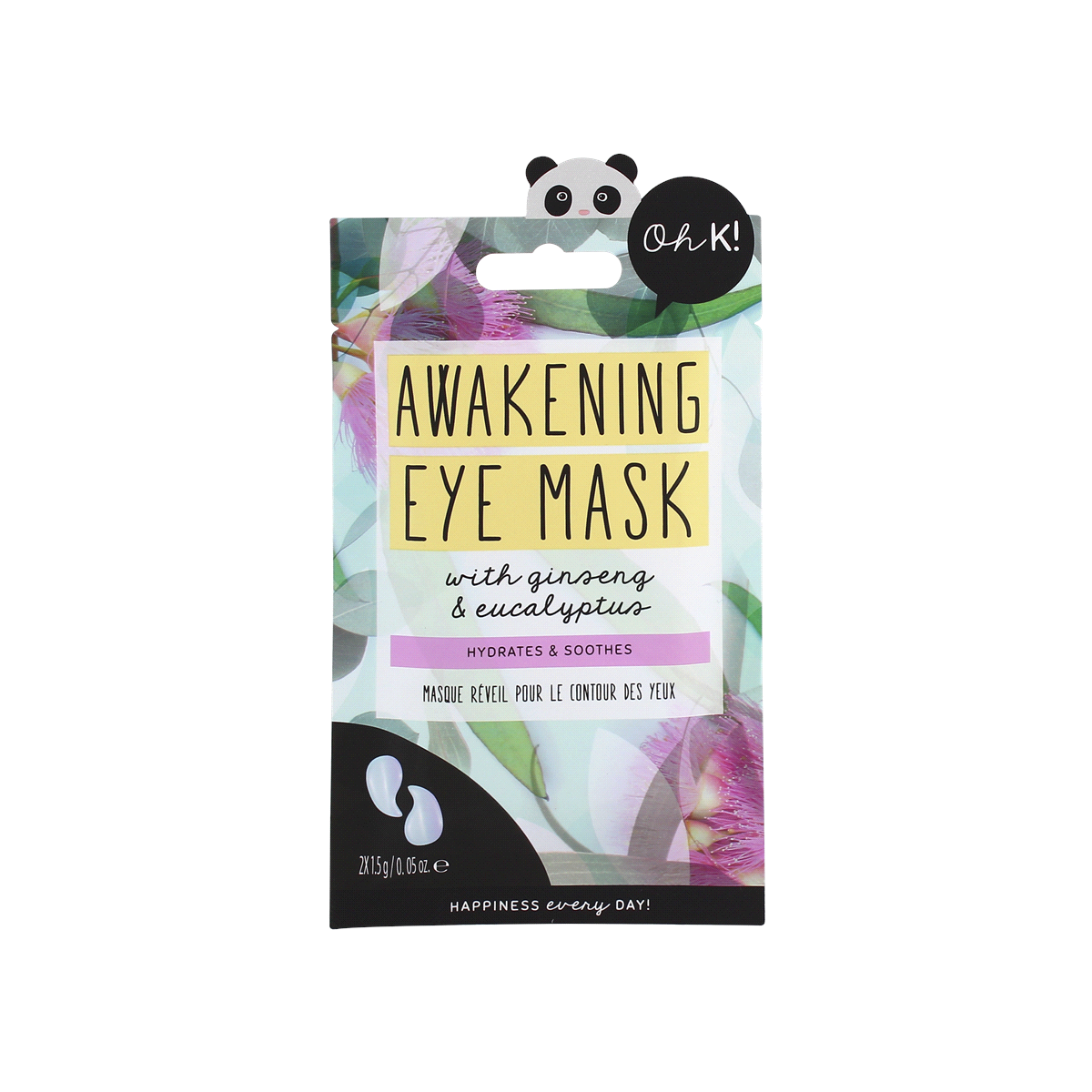 slide 1 of 1, Oh K! Ginseng And Eucalyptus Under Eye Mask, 1 ct