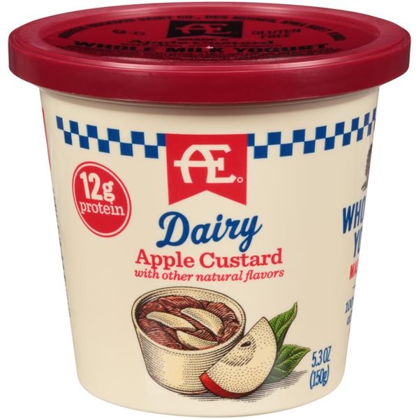 slide 1 of 1, Anderson Erickson Dairy Apple Custard Whole Milk Yogurt, 5.3 oz