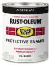 slide 3 of 25, Rust-Oleum Stops Rust Protective Enamel Paint - 7779502 Gloss Black, 32 fl oz