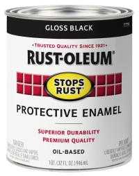 slide 23 of 25, Rust-Oleum Stops Rust Protective Enamel Paint - 7779502 Gloss Black, 32 fl oz