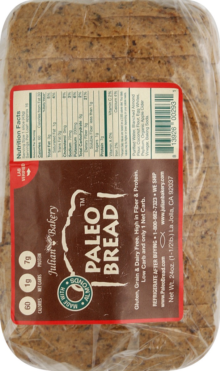 slide 2 of 5, Julian Bakery Bread 24 oz, 24 oz