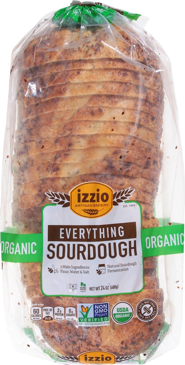 slide 6 of 14, Izzio Artisan Bakery Organic Everything Sourdough 24 oz, 