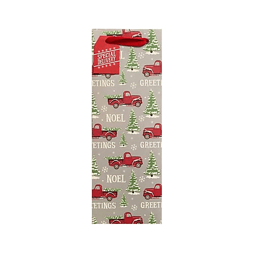 slide 1 of 1, The Gift Wrap Company Special Delivery Bottle Bag, 1 ct