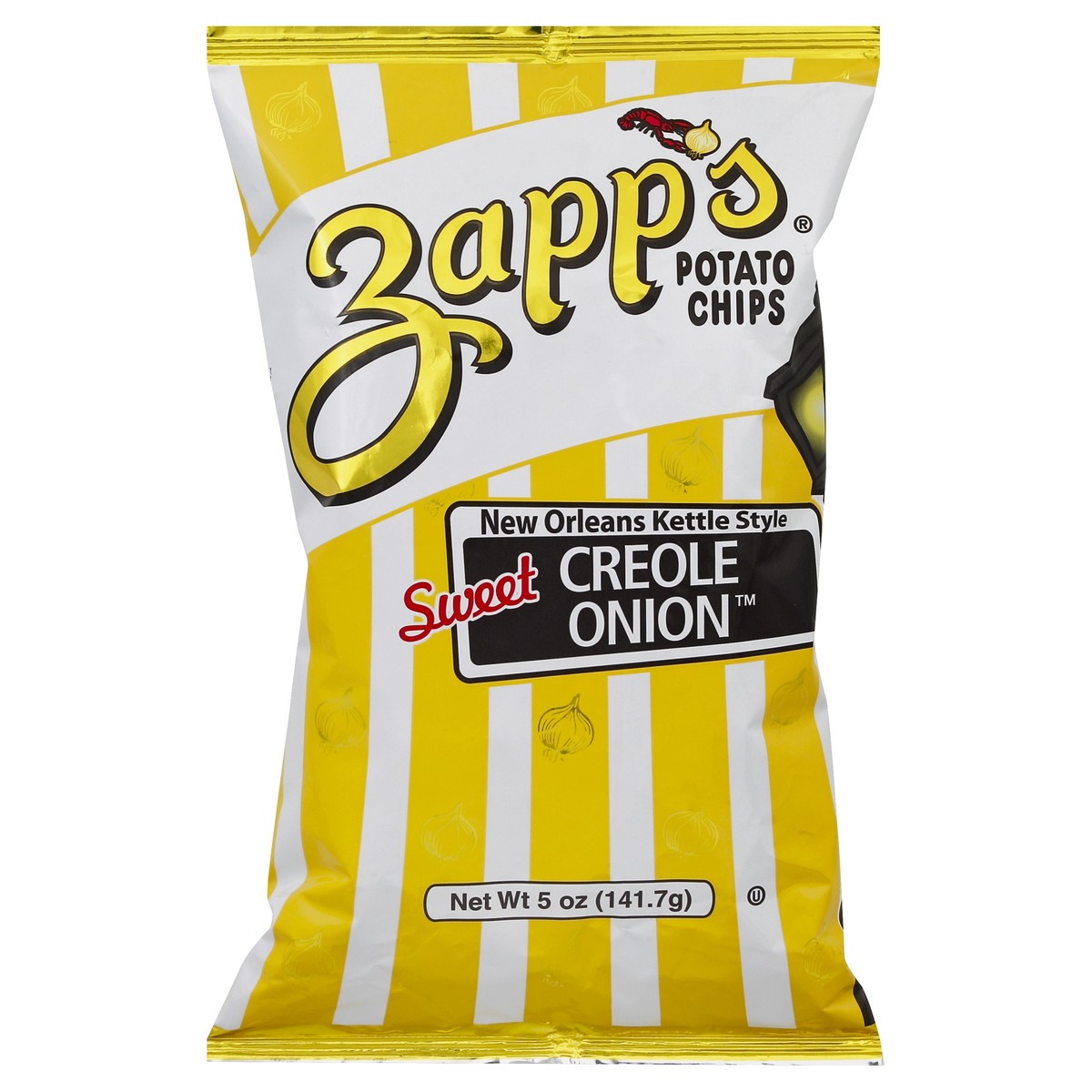 slide 4 of 11, Zapp's New Orleans Kettle Style Sweet Creole Onion Flavored Potato Chips 5 oz, 5 oz
