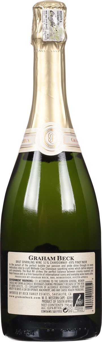 slide 3 of 9, Graham Beck Brut 750 ml, 750 ml