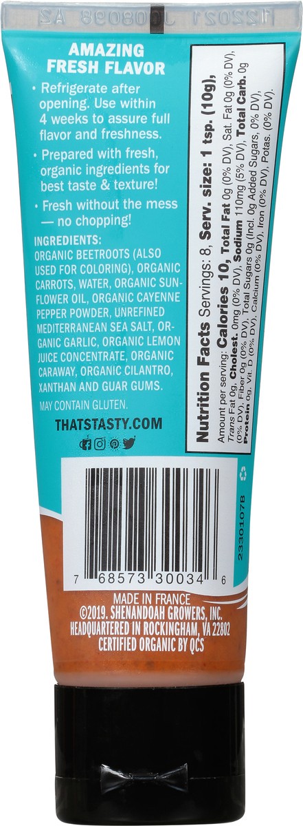 slide 8 of 9, That's Tasty Organic Org Puree Harissa, 2.8 oz