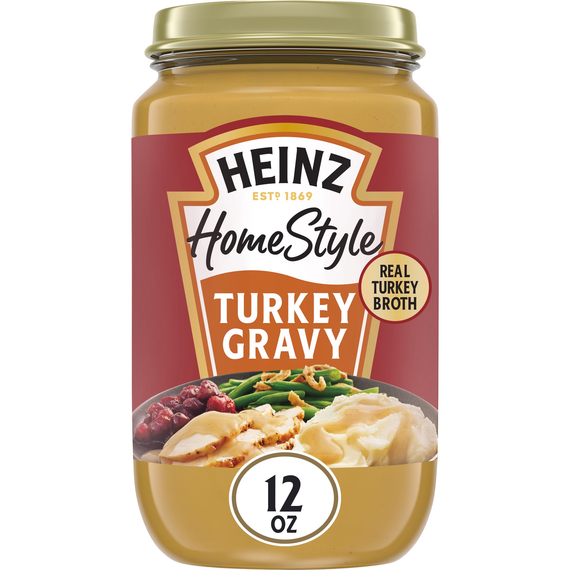slide 1 of 5, Heinz HomeStyle Turkey Gravy, 12 oz Jar, 12 oz