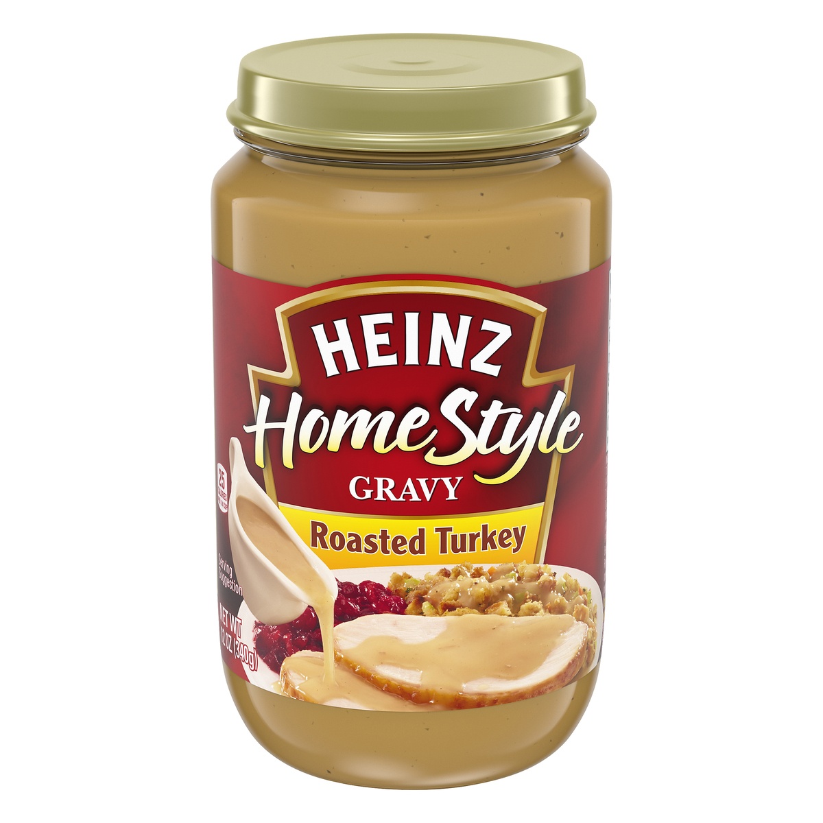 slide 1 of 10, Heinz HomeStyle Roasted Turkey Gravy, 12 oz