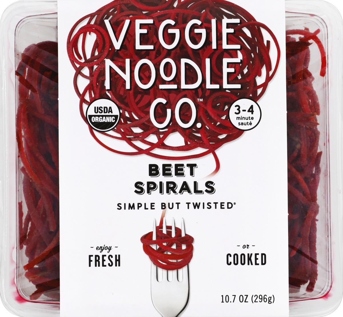 slide 4 of 4, Veggie Noodle Co. Organic Beet Spirals Simple But Twisted, 10.7 oz