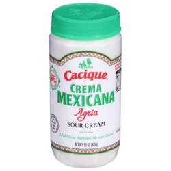 Cacique Crema Mexicana Agria Sour Cream 15 oz