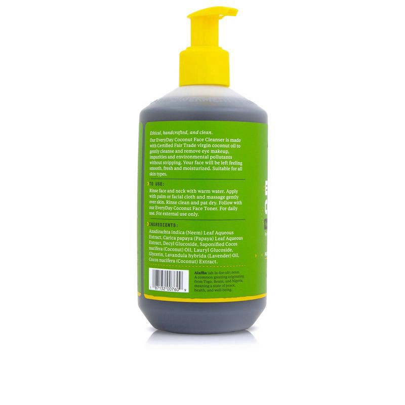 slide 3 of 5, Alaffia Face Wash Cleansing, 12 fl oz