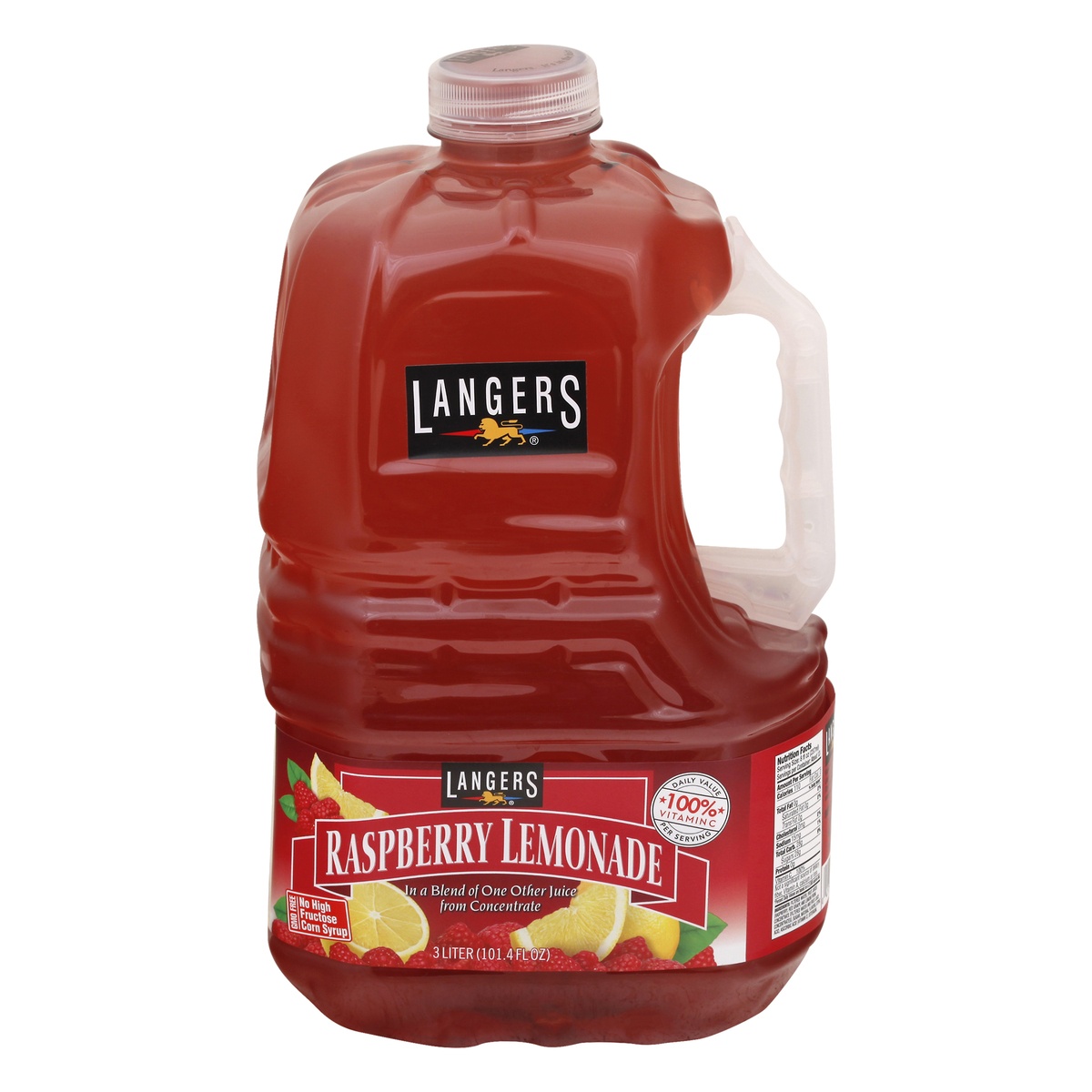 slide 1 of 1, Langers Raspberry Lemonade 101.4 oz, 101.4 fl oz