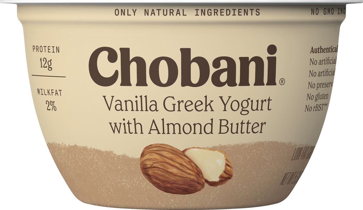 slide 5 of 6, Chobani Vanilla Greek Yogurt with Almond Butter, 5.3 oz