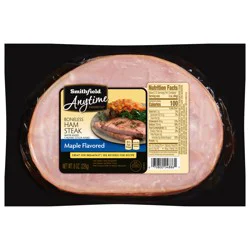 Smithfield Anytime Favorites Boneless Maple Flavored Ham Steak 8 oz