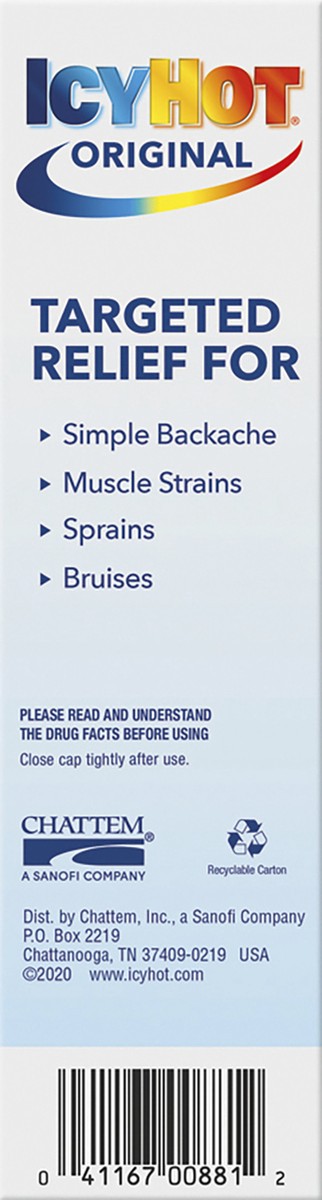 slide 3 of 7, Icy Hot Original Pain Relief Cream 3 oz, 3 oz