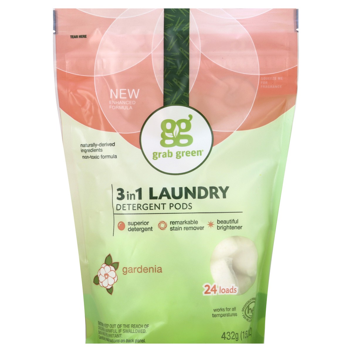 slide 3 of 3, Grab Green Laundry Detergent 15.2 oz, 15.2 oz