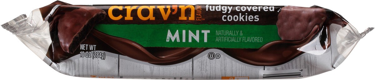 slide 4 of 9, Crav'n Flavor Fudgy Covered Mint Cookies 10 oz, 10 oz