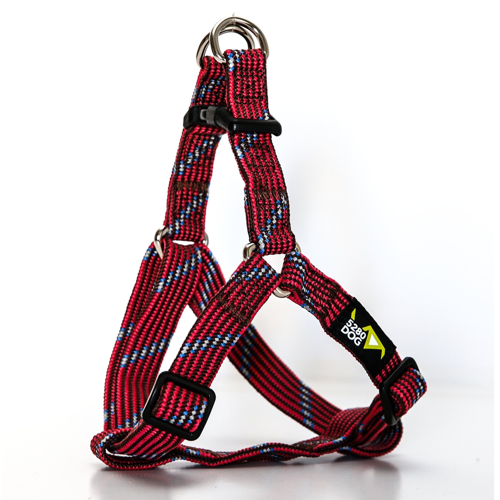slide 1 of 1, 5280 Dog Red Braided Step-In Harness, MED