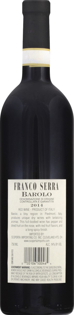 slide 9 of 9, Franco Serra Red Wine 750 ml, 750 ml