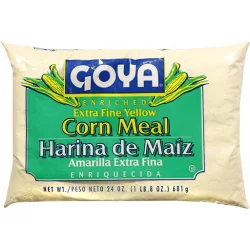 Goya Corn Meal, Enriched, Extra Fine Yellow - 24 oz