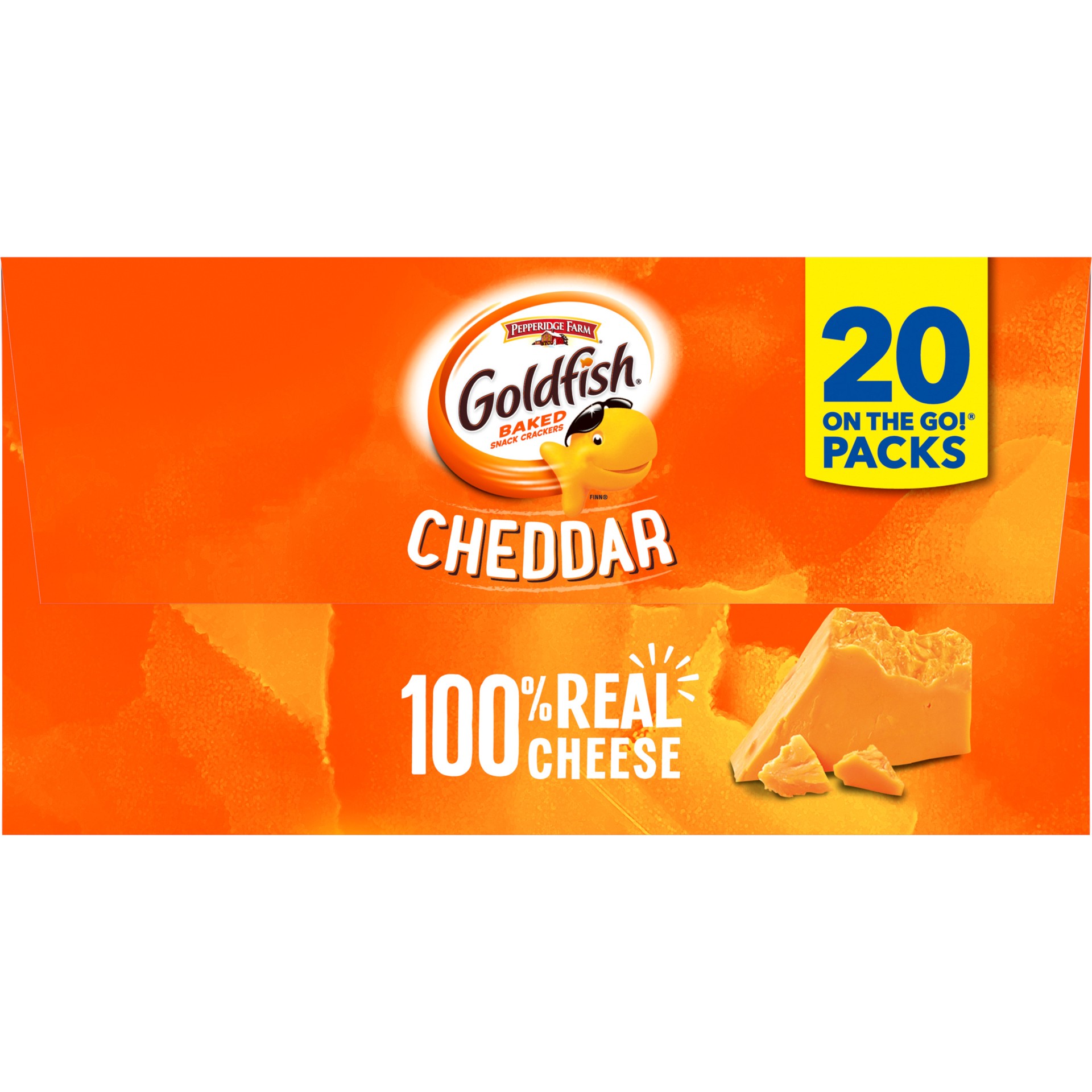 slide 5 of 5, Goldfish Cheddar Crackers Multi-Pack, 20 ct; 1 oz