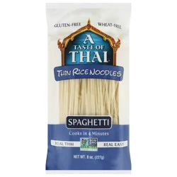 A Taste of Thai Thin Rice Noodles Spaghetti 8 oz