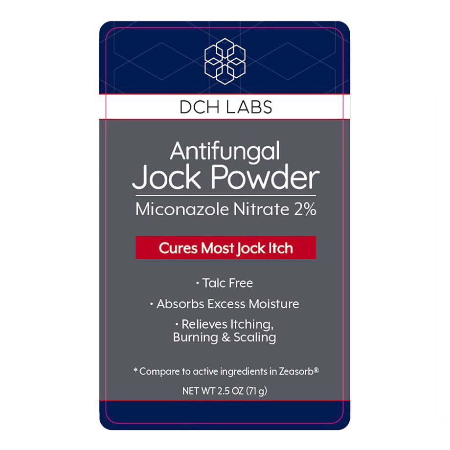 slide 1 of 1, DCH Labs Antifungal Jock Powder, 2.5 oz