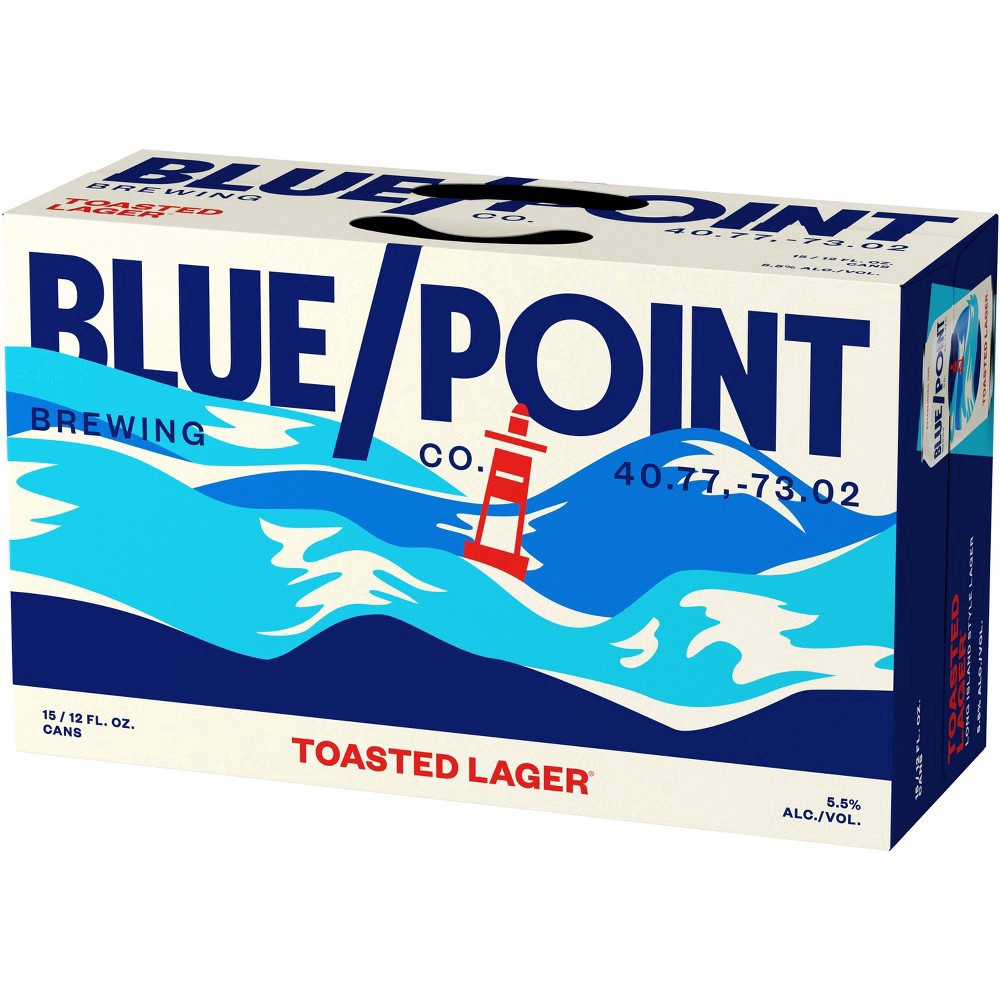 slide 4 of 4, Blue Point Brewing Co. Blue Point Brewing Company Toasted Lager, 15 Pack 12 fl. oz. Cans, 15 ct