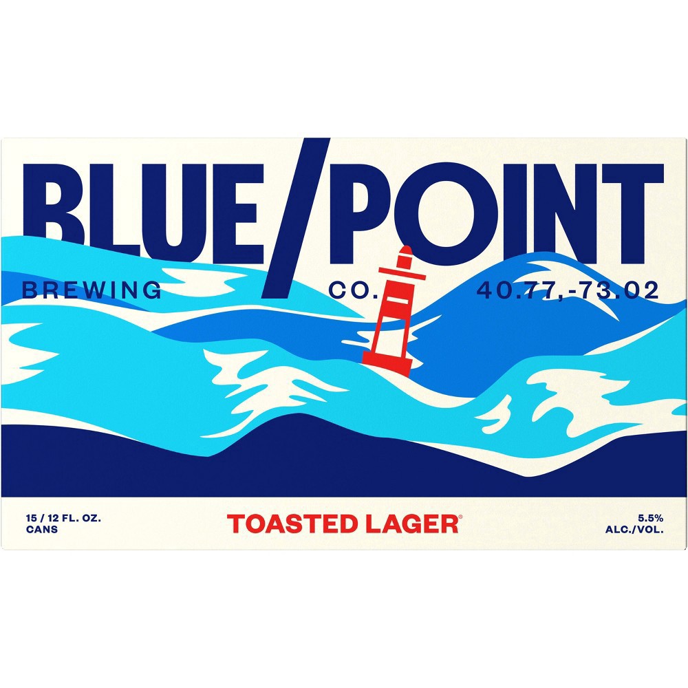 slide 3 of 4, Blue Point Brewing Co. Blue Point Brewing Company Toasted Lager, 15 Pack 12 fl. oz. Cans, 15 ct